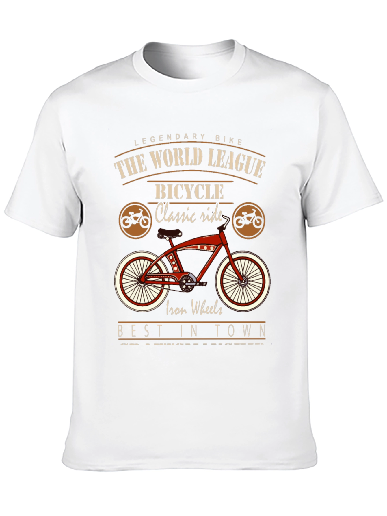 Black Vintage Bicycle T-Shirt: Classic Ride view 10