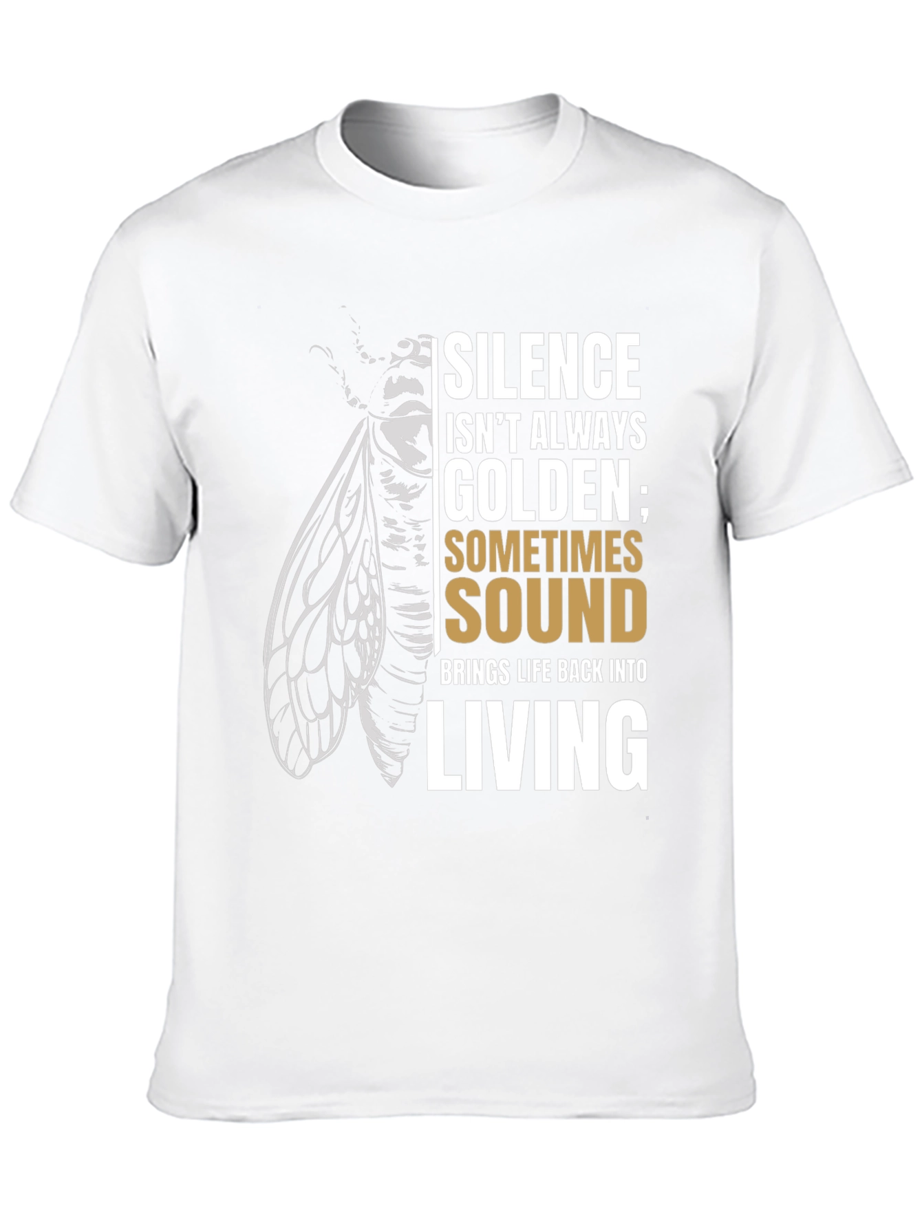 Black Cicada Sound T-Shirt: Silence Isn't Always Golden view 10