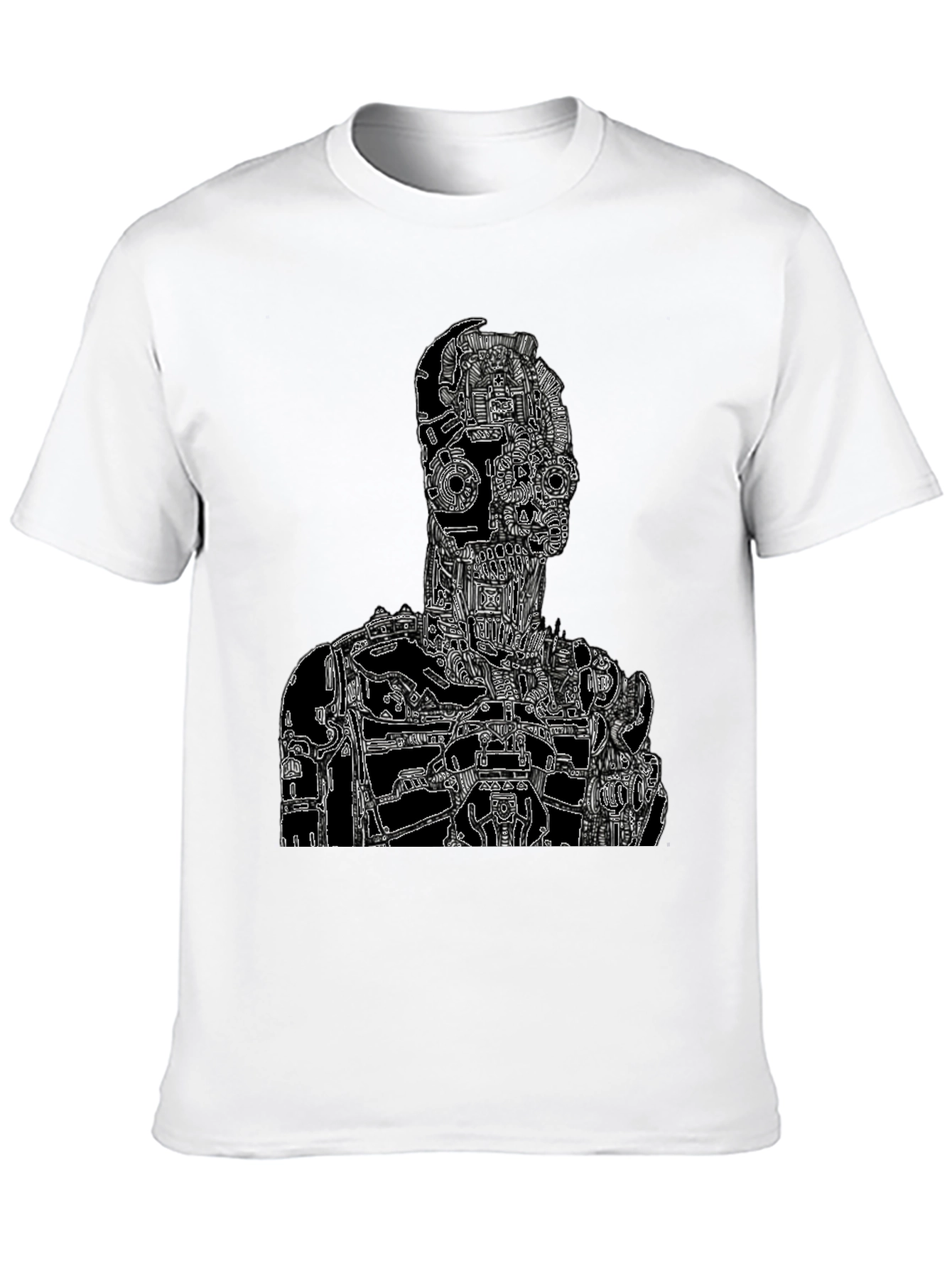 Black Robotic Anatomy Graphic Tee - Black view 10