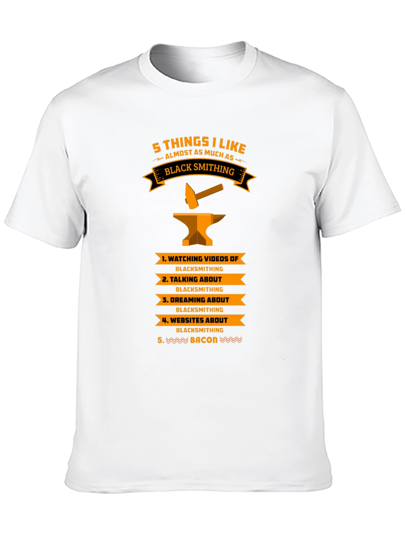 Black Blacksmithing Fan T-Shirt - 5 Things I Like view 10