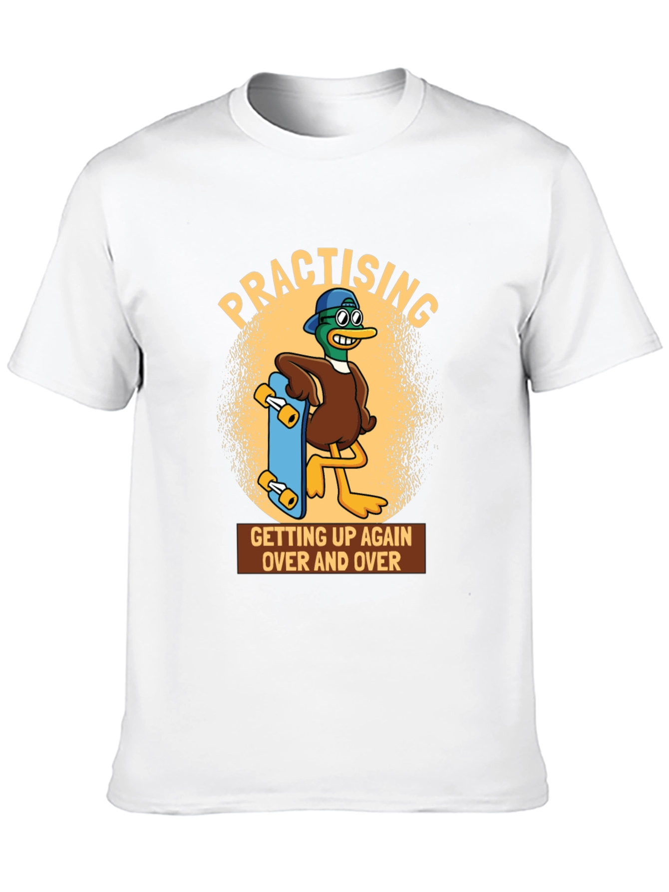 Black Practising Duck Graphic T-Shirt view 10