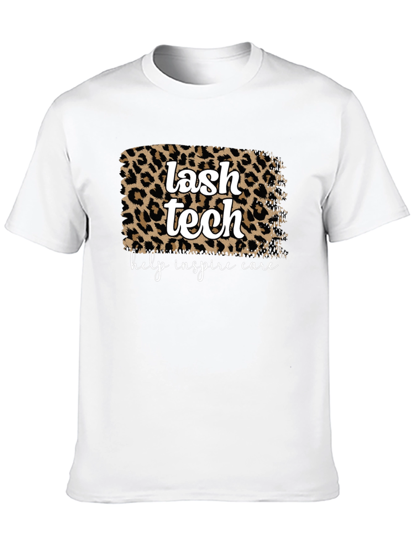 Black Lash Tech Leopard Print Graphic T-Shirt view 10