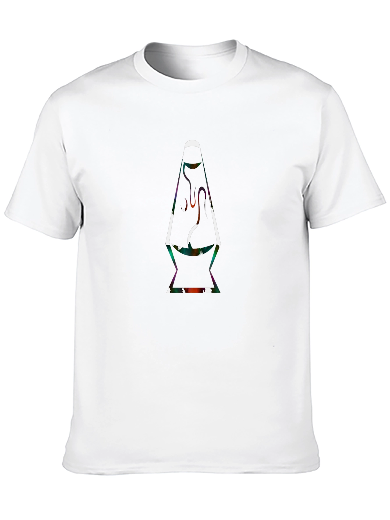 Black Retro Lava Lamp Graphic Tee - Classic Black T-Shirt view 10
