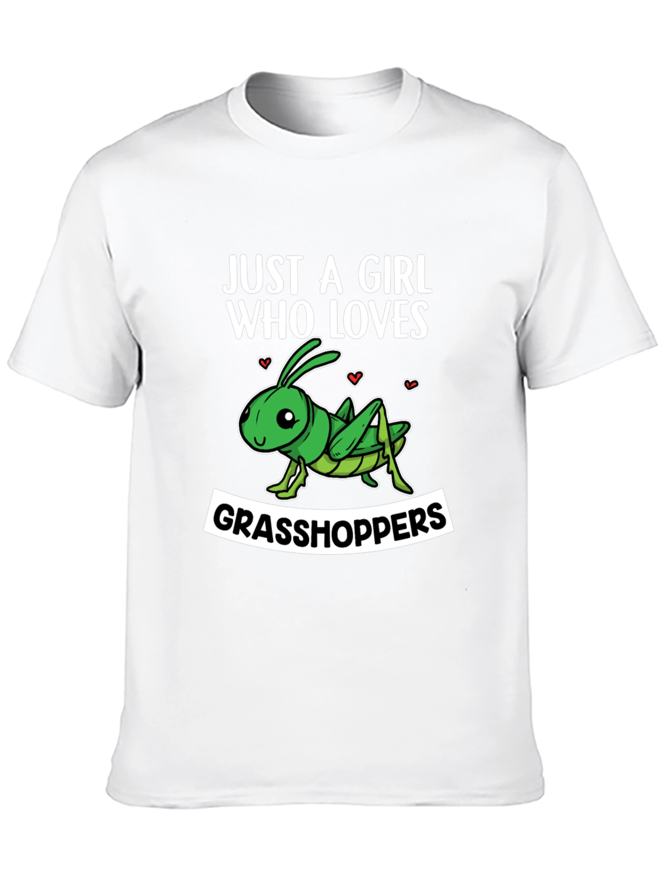 Black Grasshopper Lover T-Shirt - Just A Girl Who Loves view 10