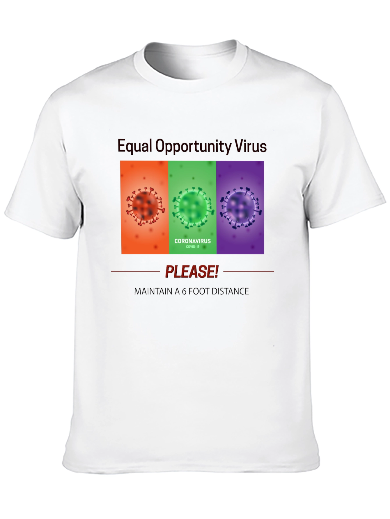 Black Equal Opportunity Virus Graphic Tee view 10