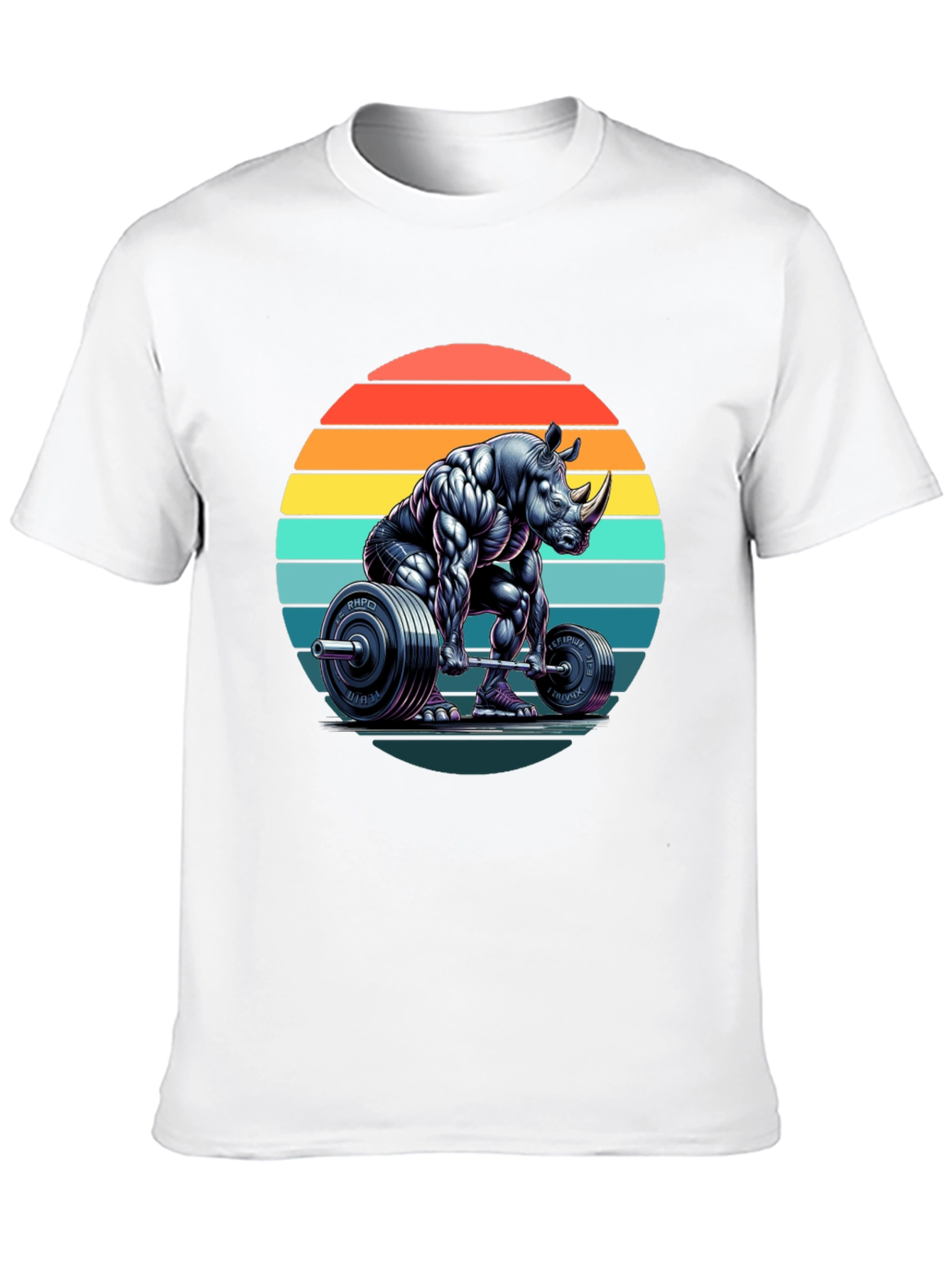Black Rhino Powerlifting Graphic Tee - Black view 10