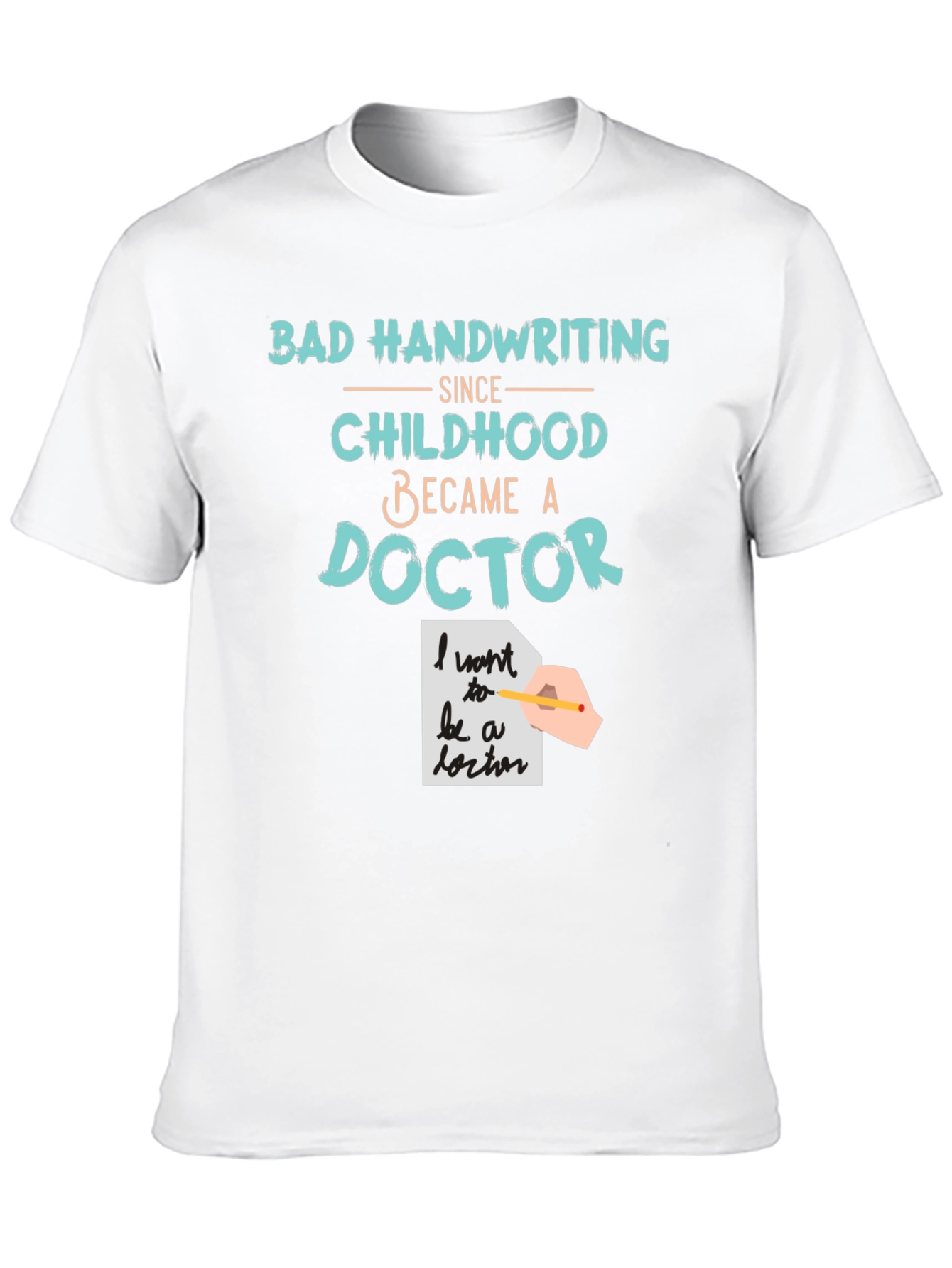 Black Bad Handwriting Doctor T-Shirt view 10