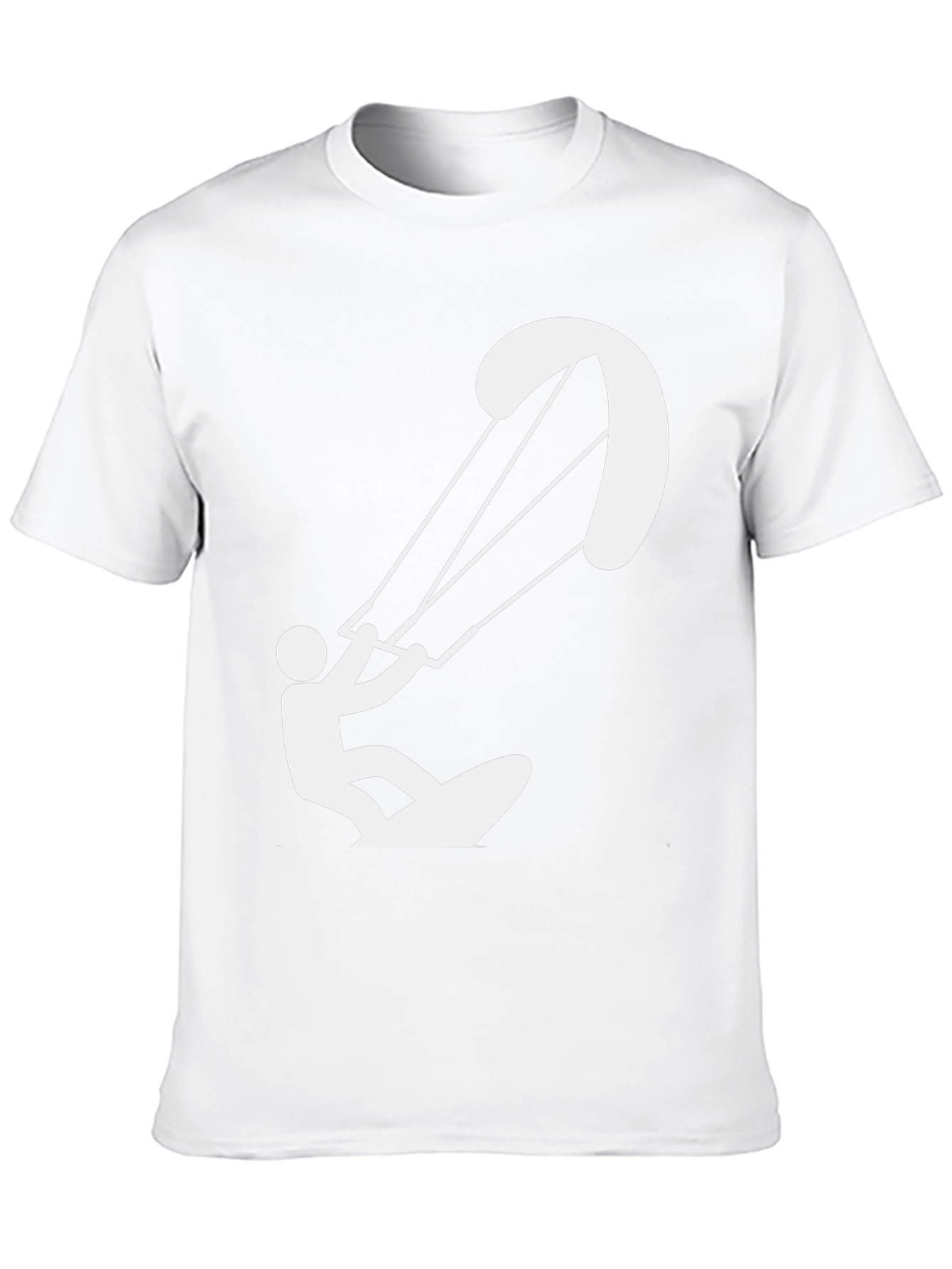 Black Black Kite Surfer T-Shirt view 10