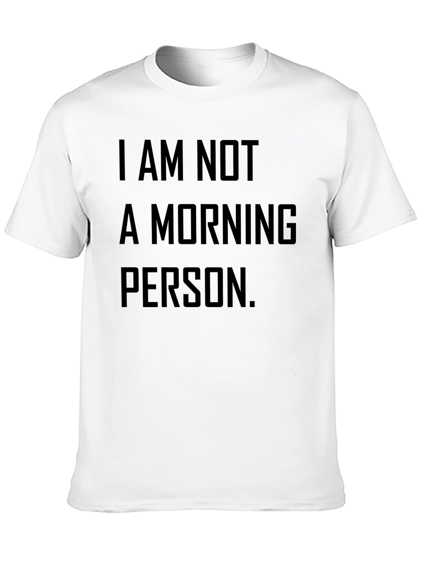 Black I Am Not A Morning Person Funny Graphic Tee view 10