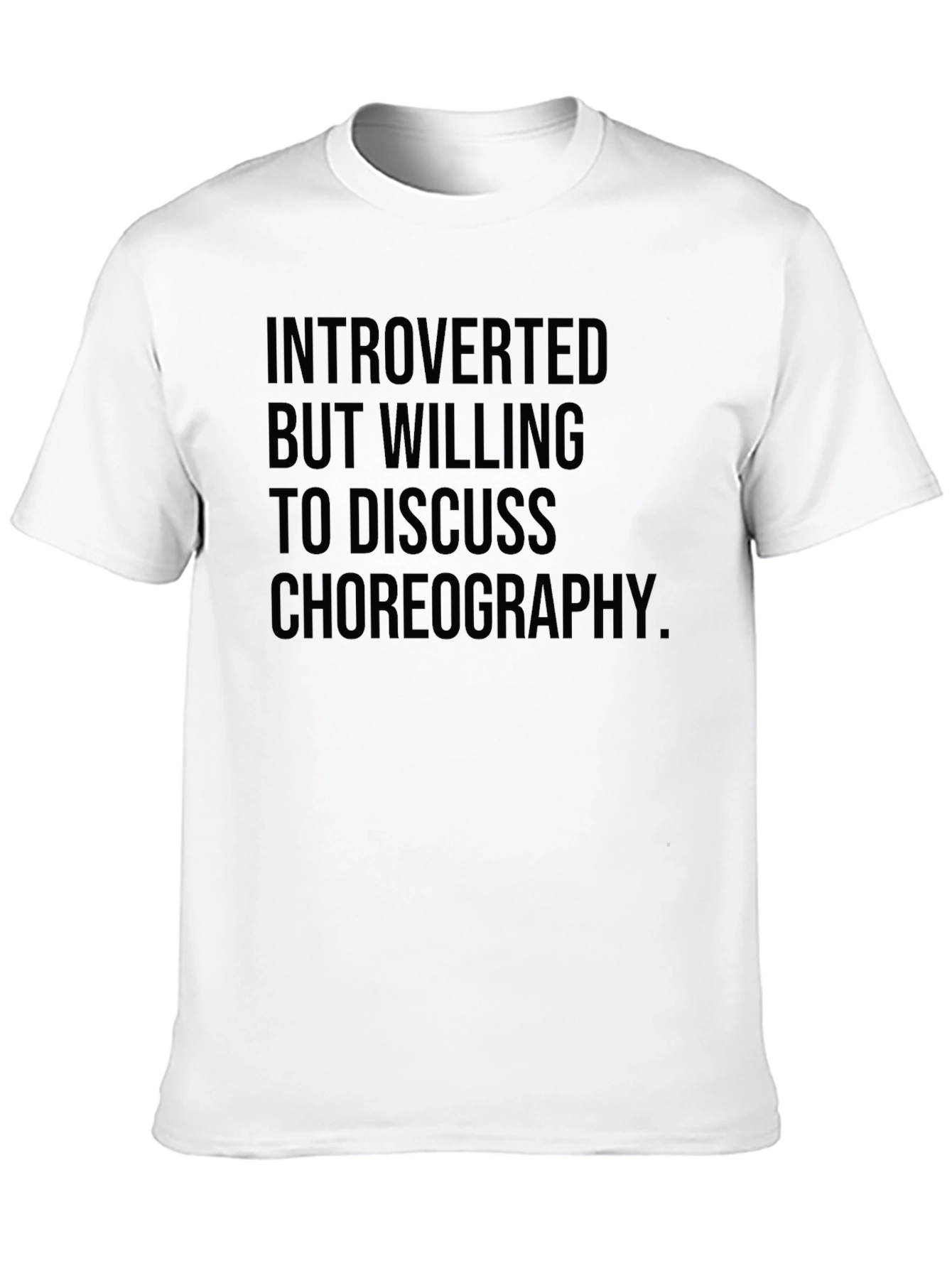 Black Introverted Choreography T-Shirt - Dance Lover Tee view 10
