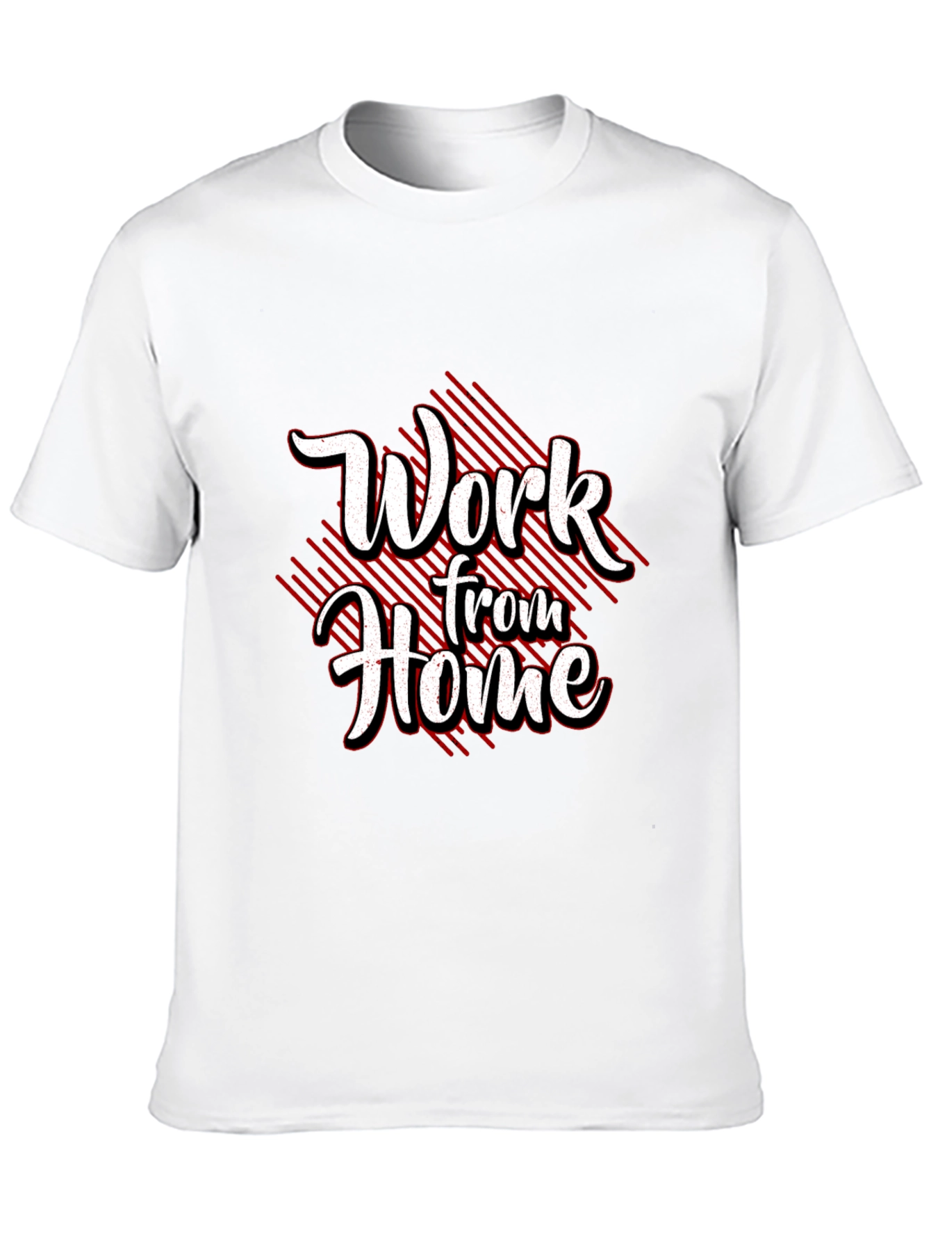 Black Work From Home Graphic Tee - Black Cotton Blend view 10