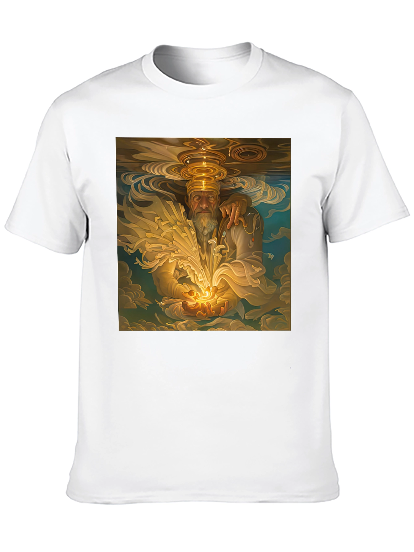 Black Wizard Graphic Print Tee - Soft Black Cotton view 10