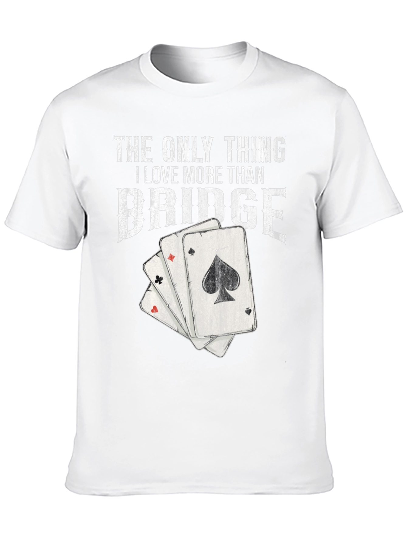 Black Bridge Lover T-Shirt - Playing Card Graphic Tee view 10