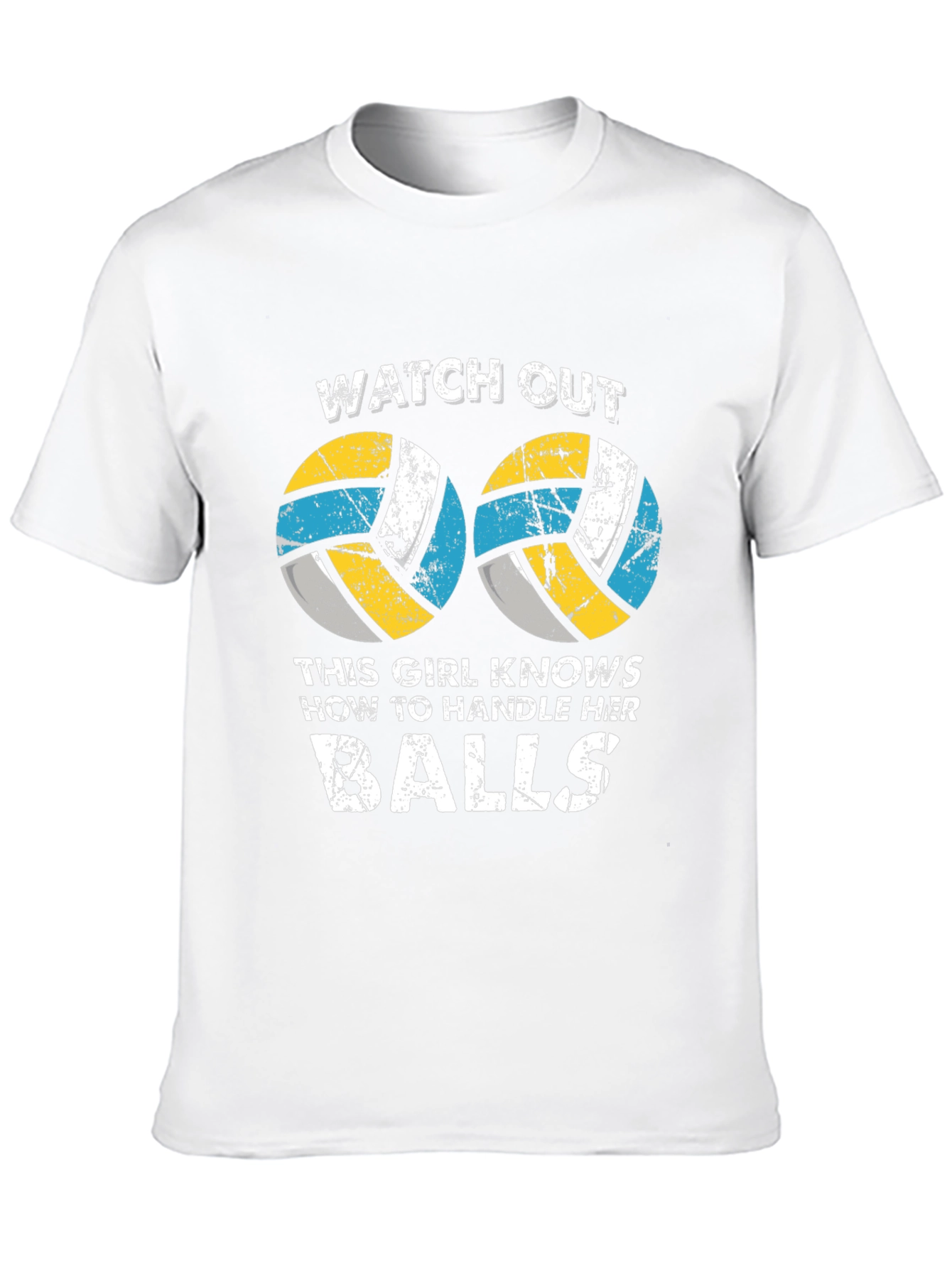 Black Funny Volleyball Graphic T-Shirt view 10