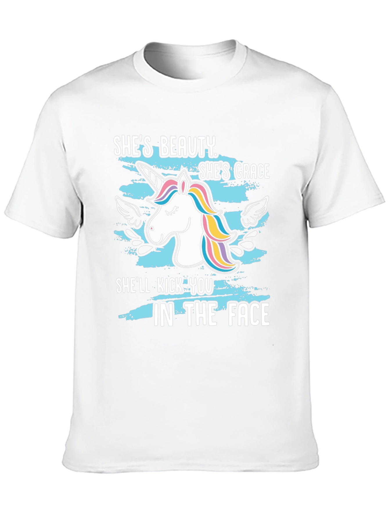Black Beauty & Grace Unicorn Graphic T-Shirt view 10