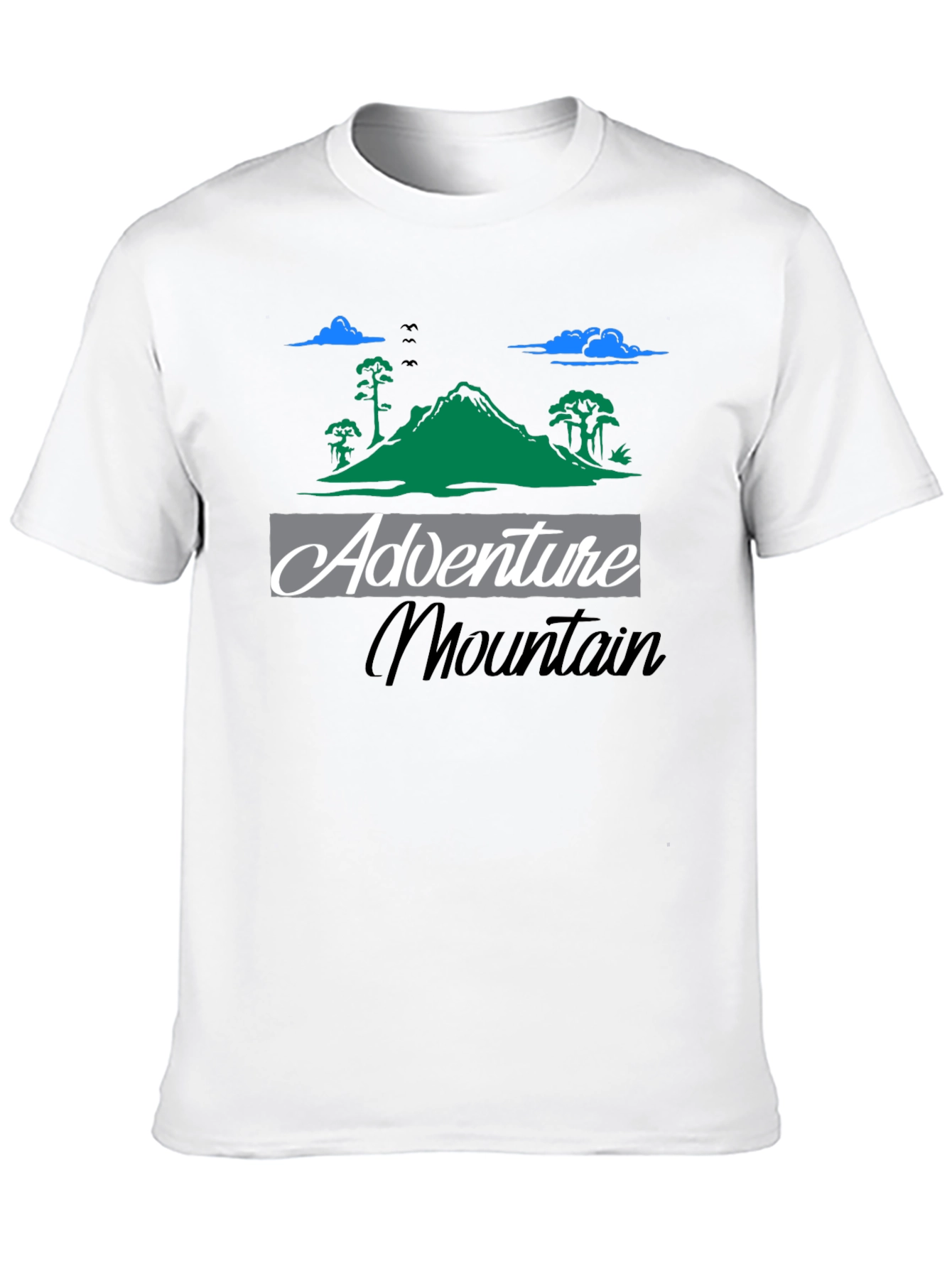 Black Adventure Mountain Graphic Tee - Black T-Shirt view 10