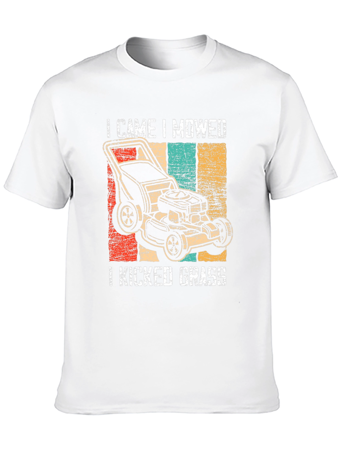 Black I Came I Mowed I Kicked Grass T-Shirt view 10