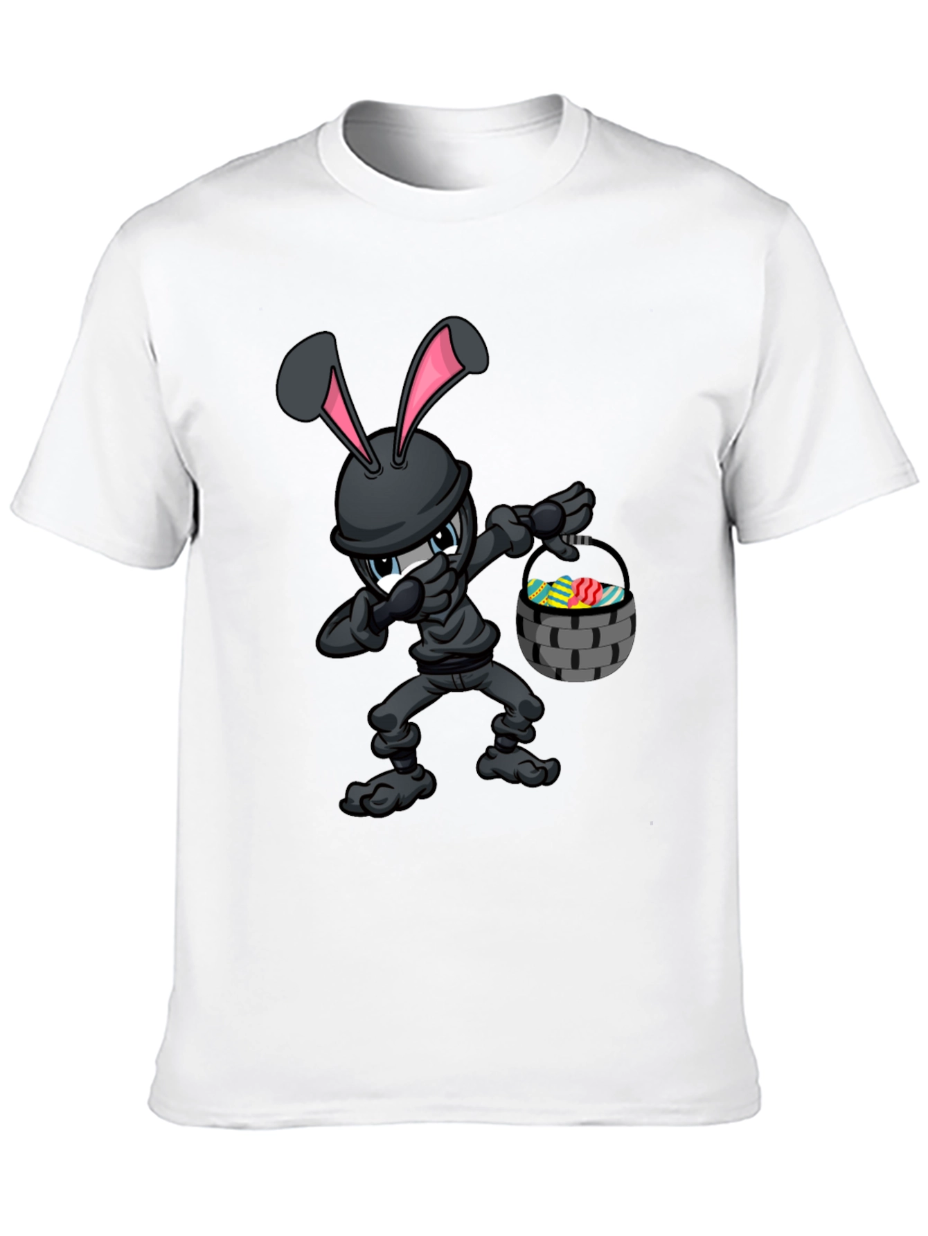 Black Ninja Easter Bunny T-Shirt view 10