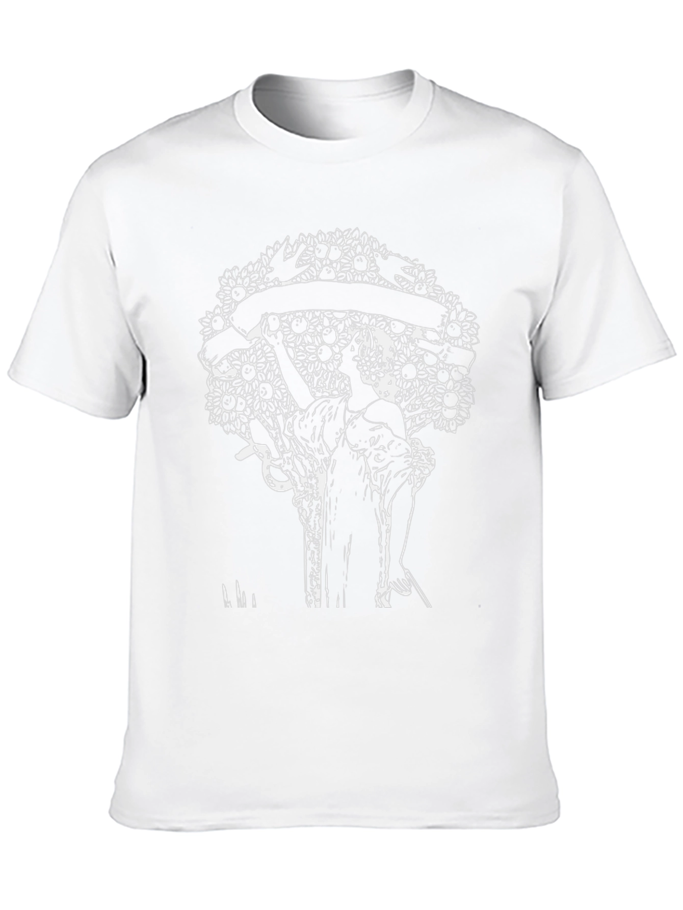 Black Nature Inspired Graphic T-Shirt view 10
