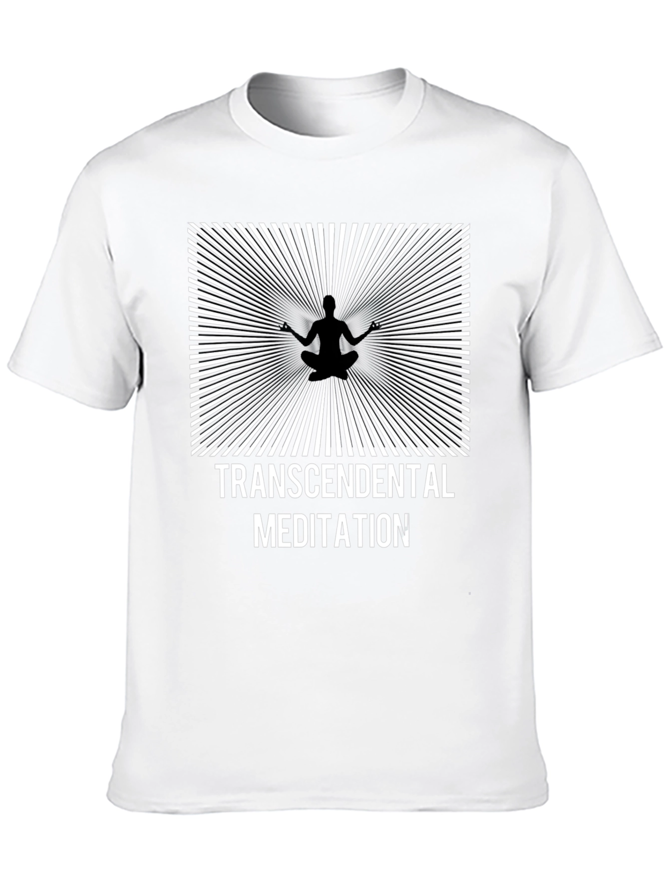 Black Transcendental Meditation T-Shirt - Mindful Design view 10
