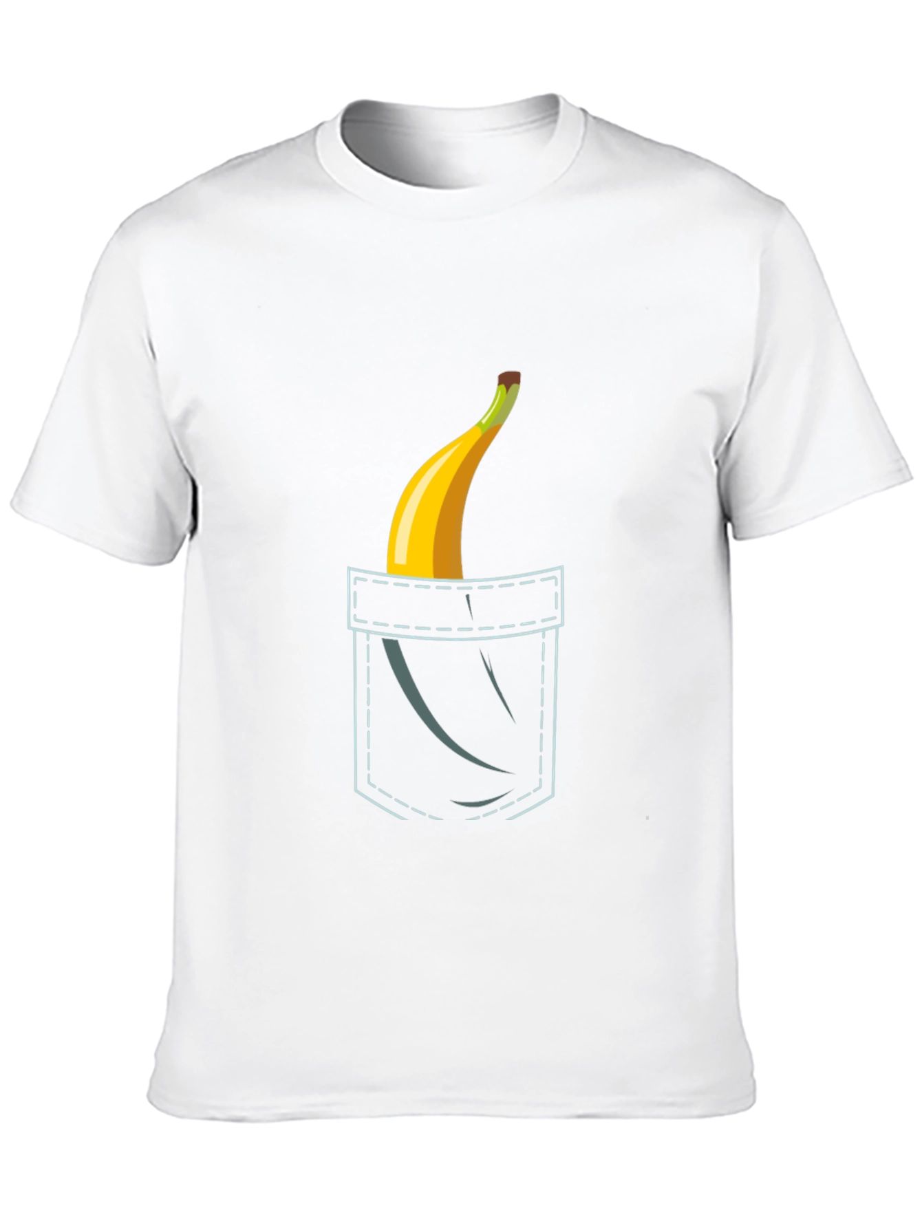 Black Banana Pocket Graphic Tee - Funny Novelty Shirt view 10