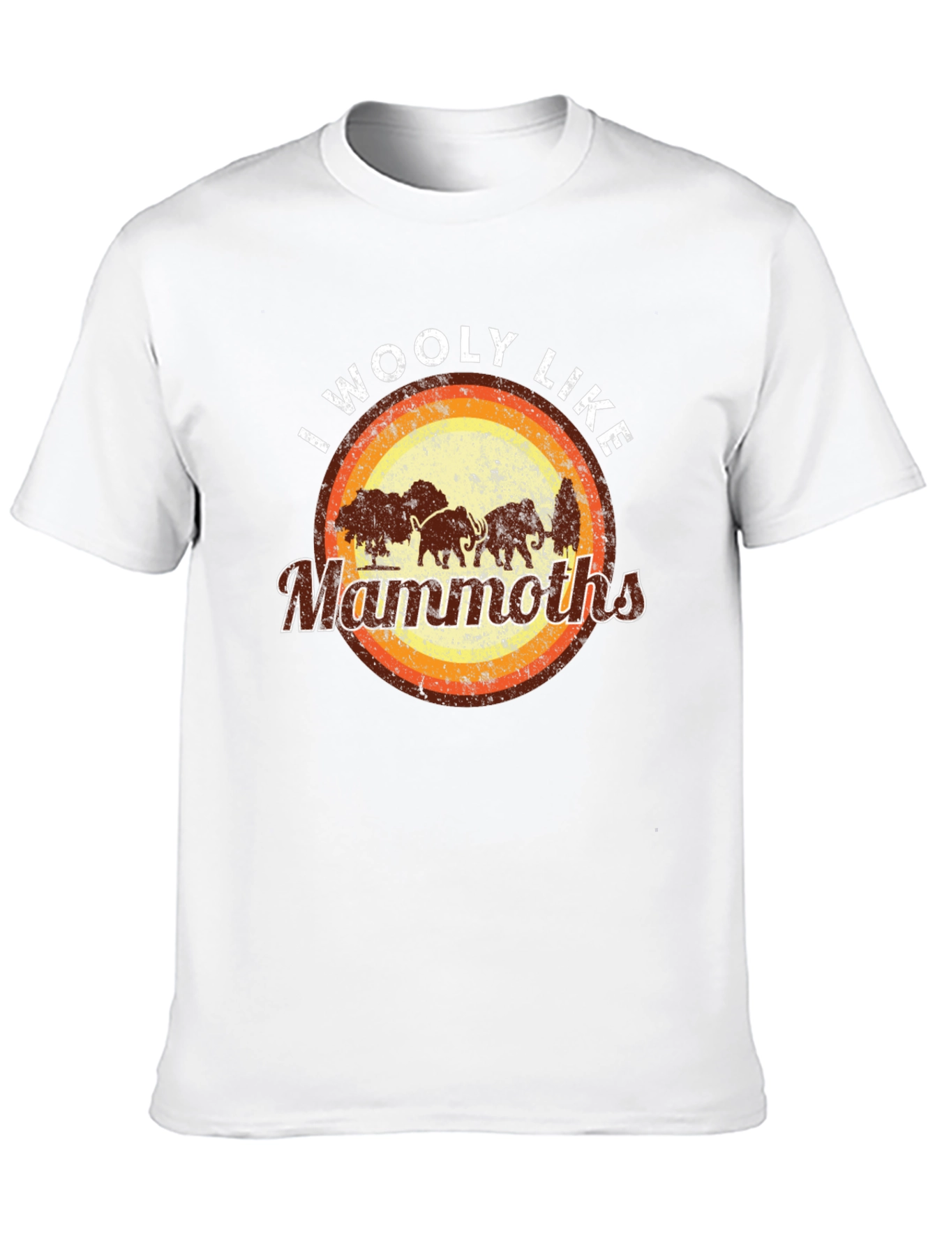 Black I Woolly Like Mammoths Black T-Shirt view 10