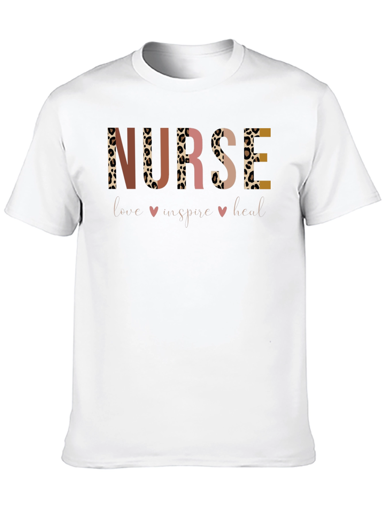Black Nurse Love Inspire Heal Graphic Tee view 10