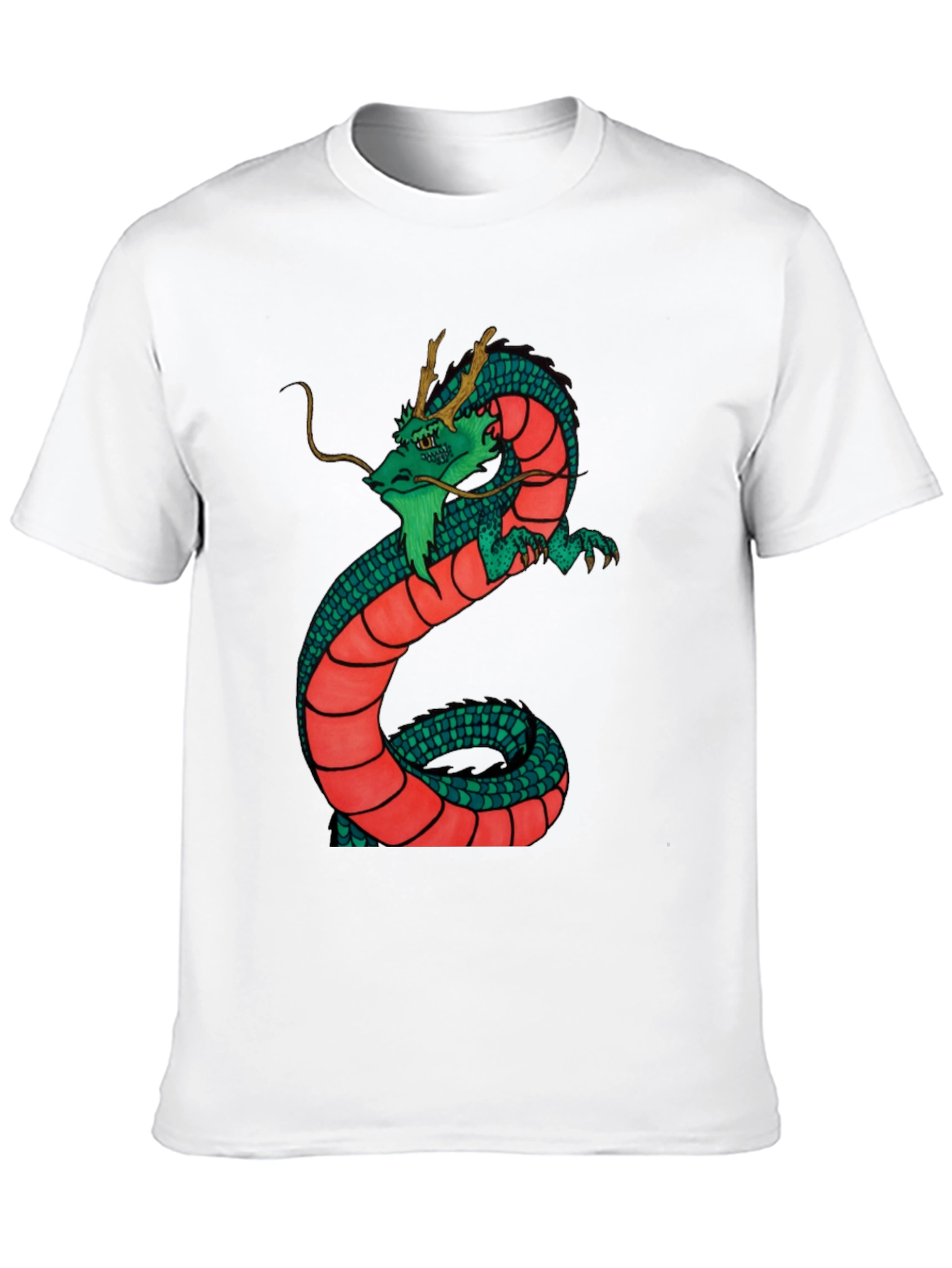 Black Dragon Graphic Tee - Black Cotton Blend Shirt view 10