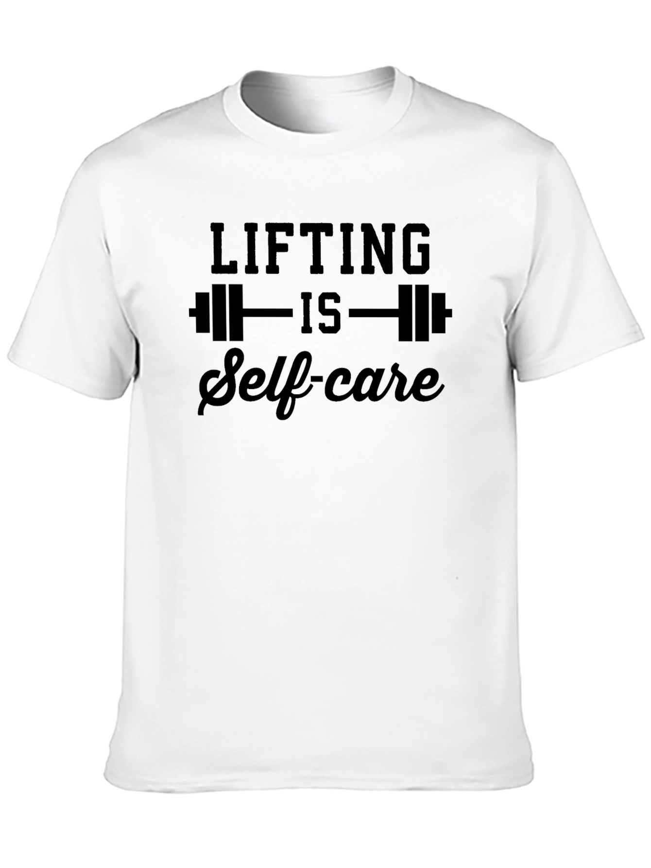 Black Lifting is Self-Care Black Graphic T-Shirt view 10