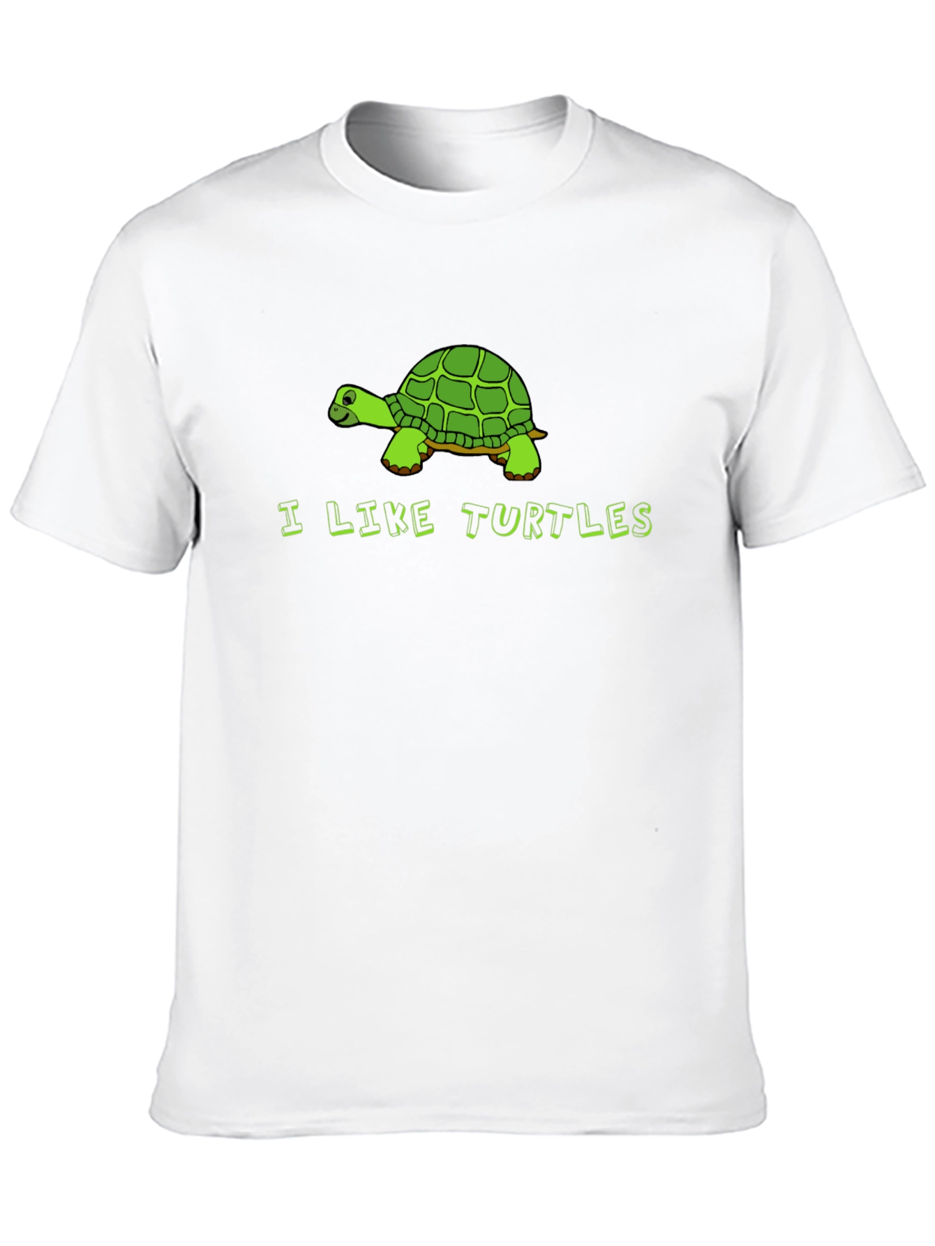 Black I Like Turtles Graphic Tee - Men's Black T-Shirt view 10