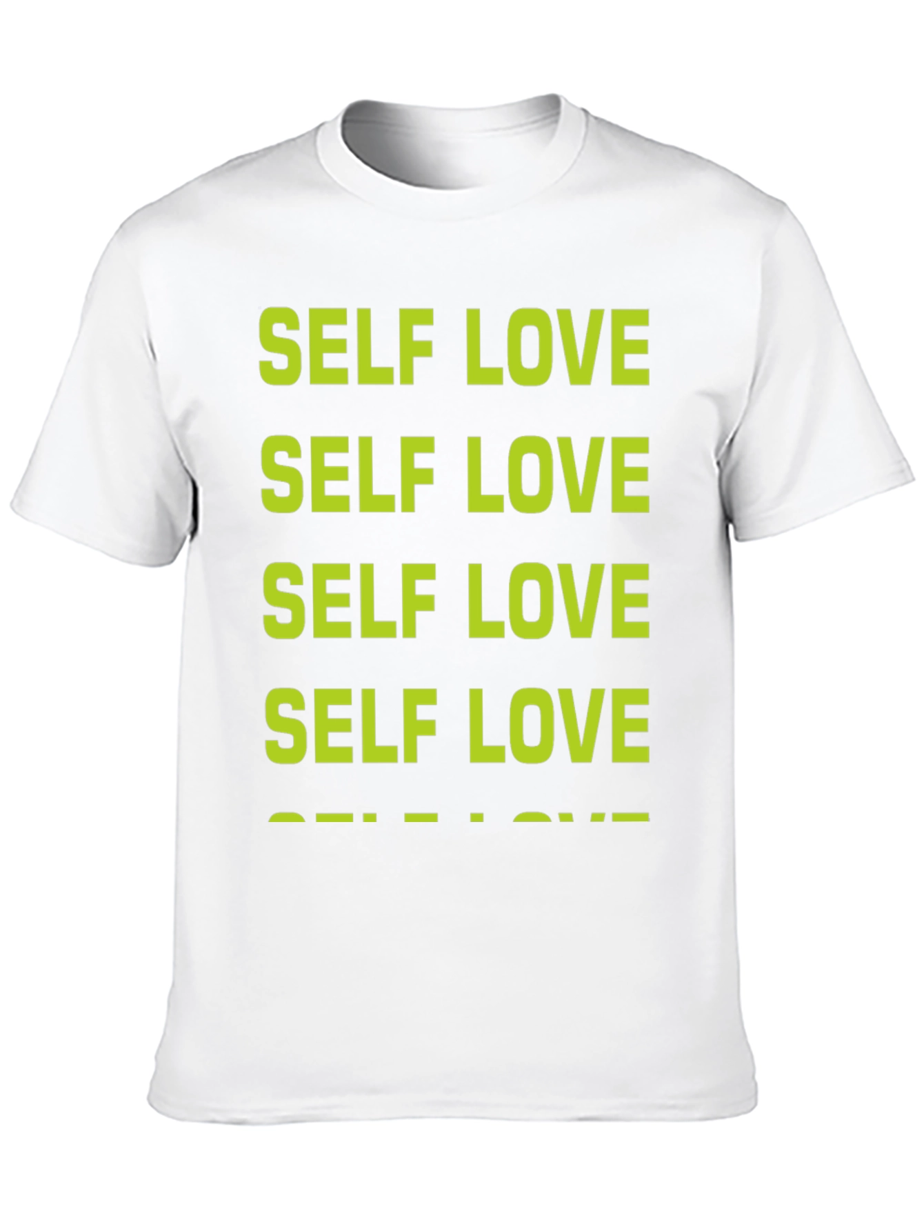 Black Self Love T-Shirt - Positive Message Tee view 10