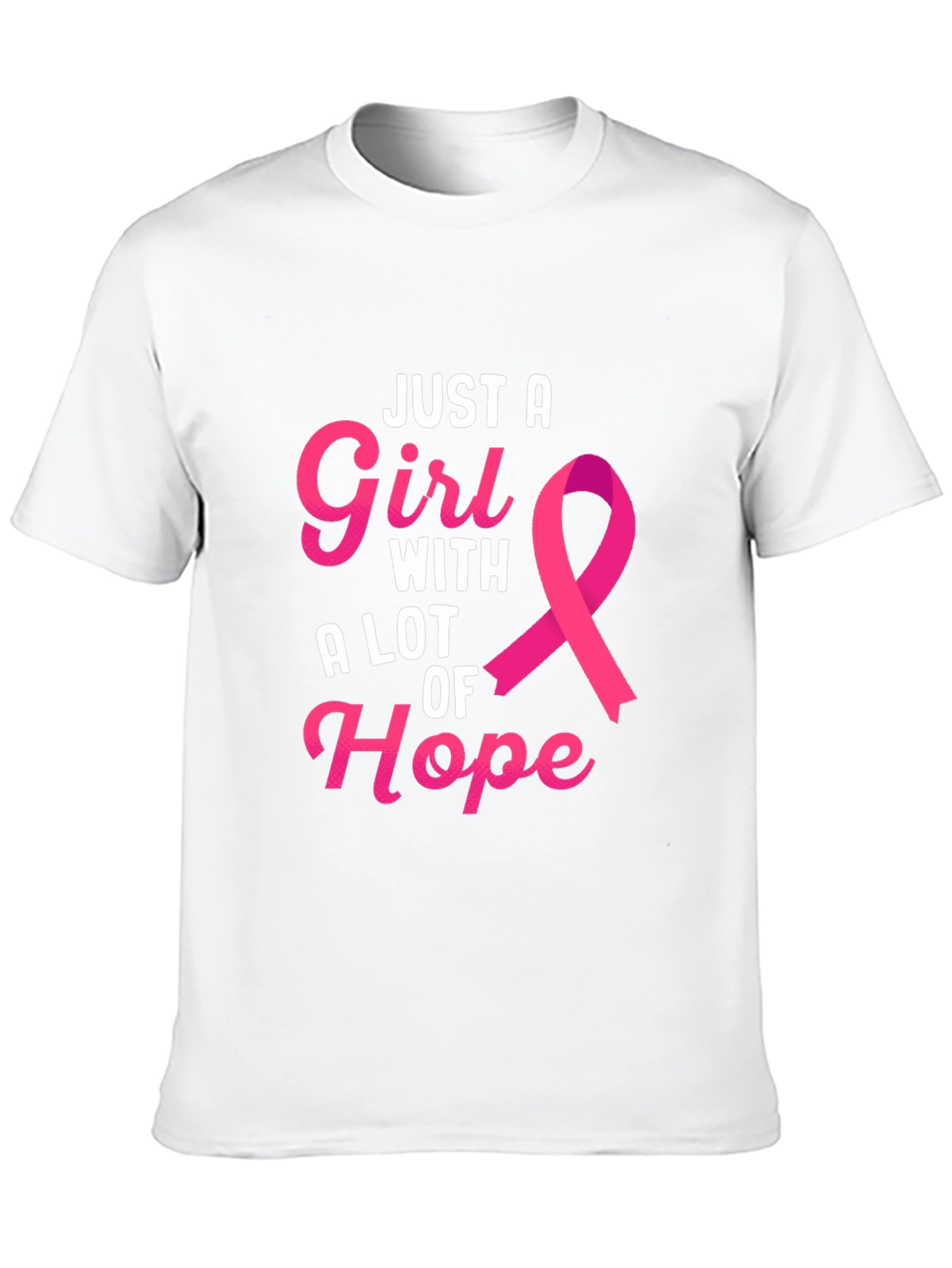 Black Just A Girl With A Lot of Hope T-Shirt view 10