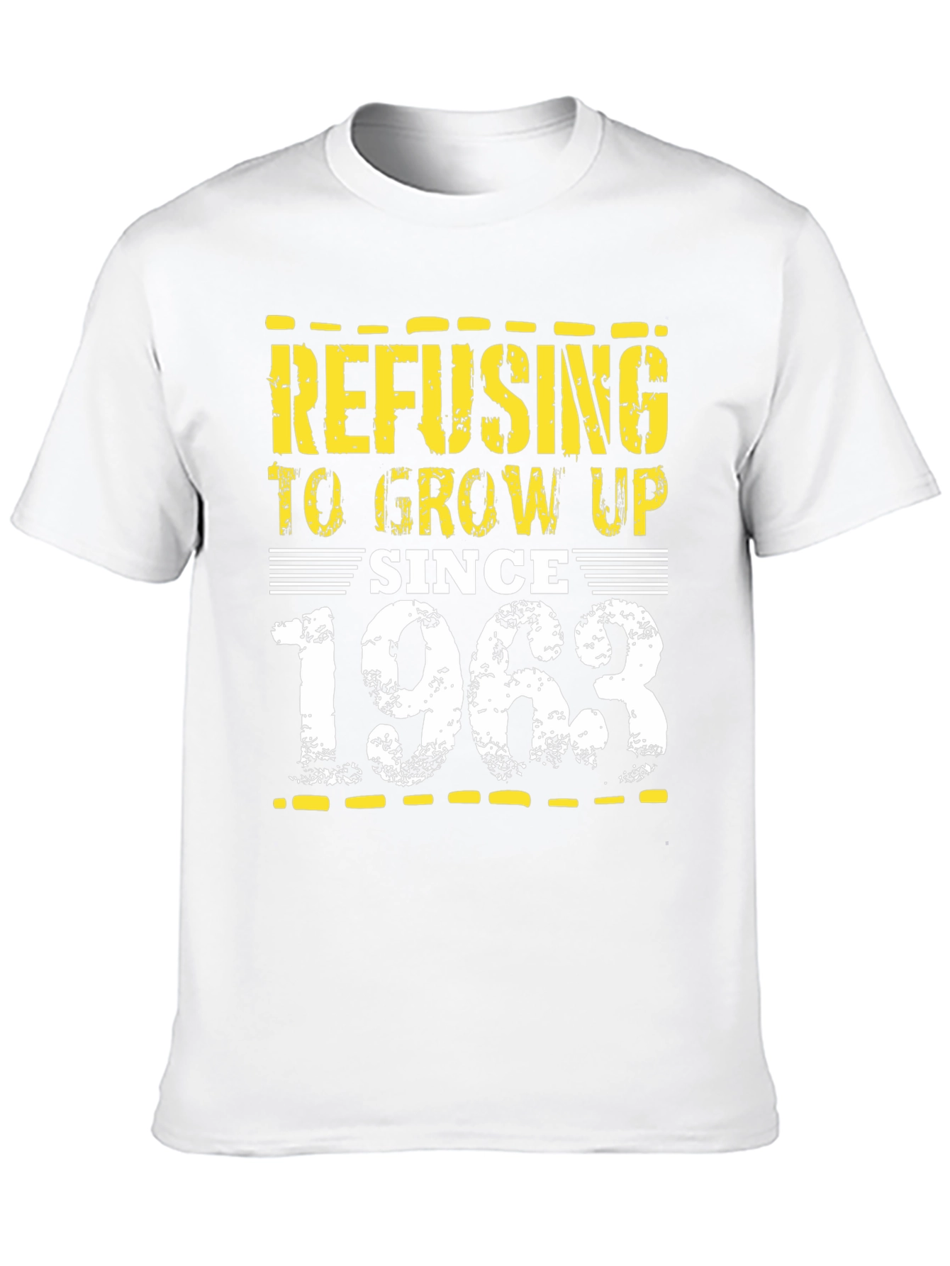 Black Refusing to Grow Up Since 1963 T-Shirt view 10