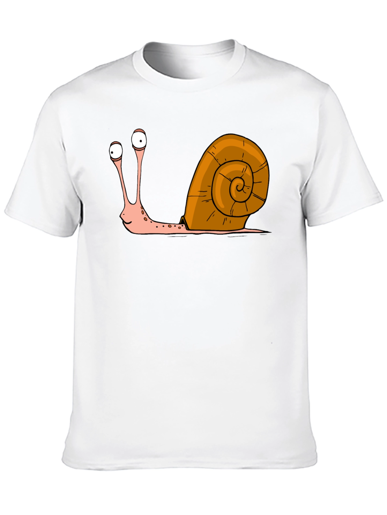 Black Funny Snail Graphic T-Shirt - Quirky Casual Tee view 10