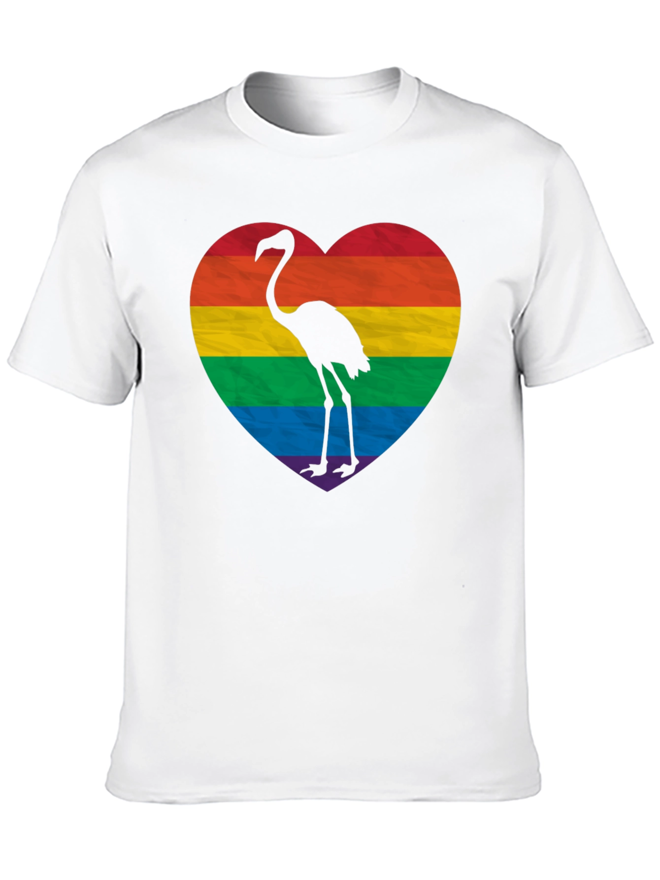 Black Pride Flamingo Heart T-Shirt - Black LGBTQ+ Tee view 10