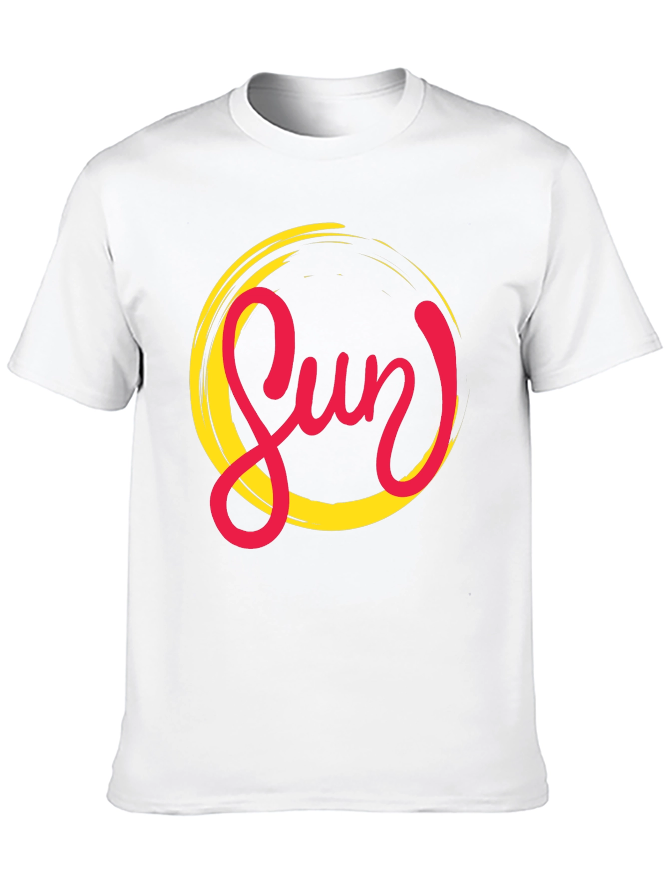 Black Stylish Sun Graphic Black T-Shirt for Men view 10