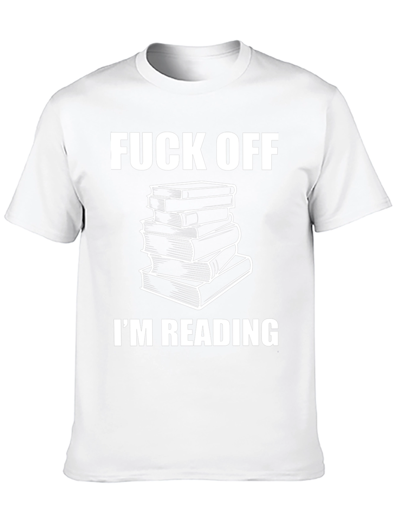 Black Funny Bookworm T-Shirt - "Fuck Off, I'm Reading" view 10
