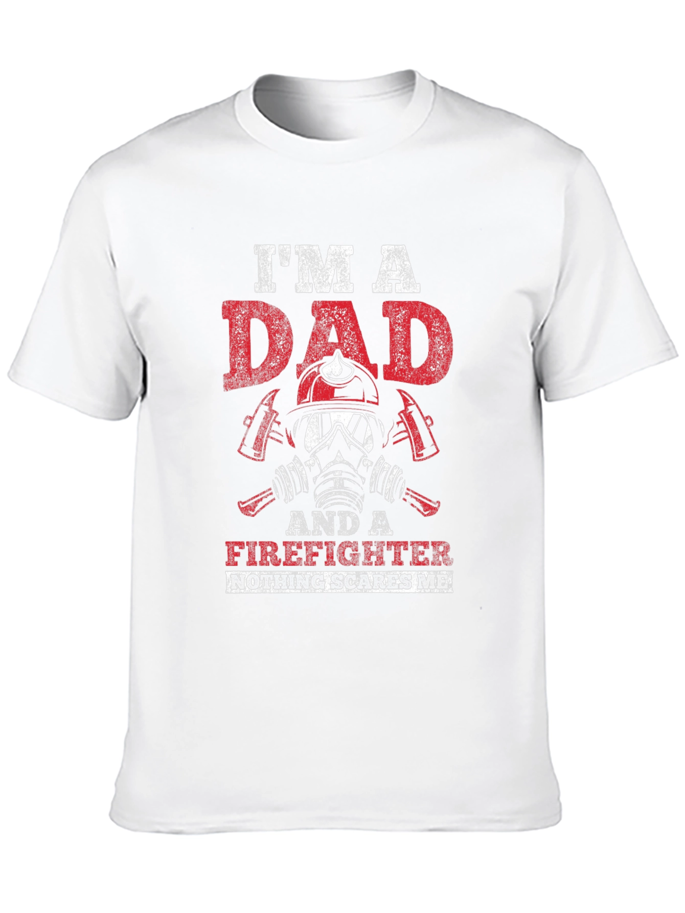 Black I'm A Dad Firefighter T-Shirt view 10