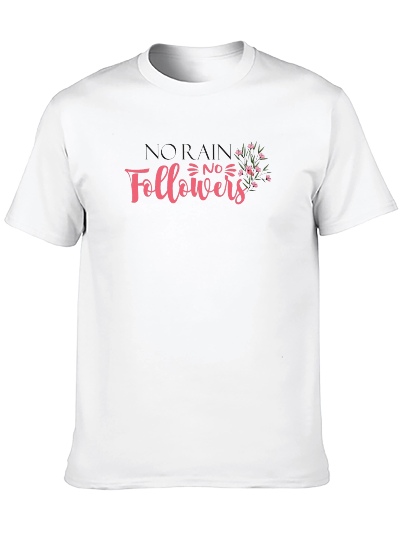 Black No Followers Graphic Tee - Stylish Unisex T-Shirt view 10