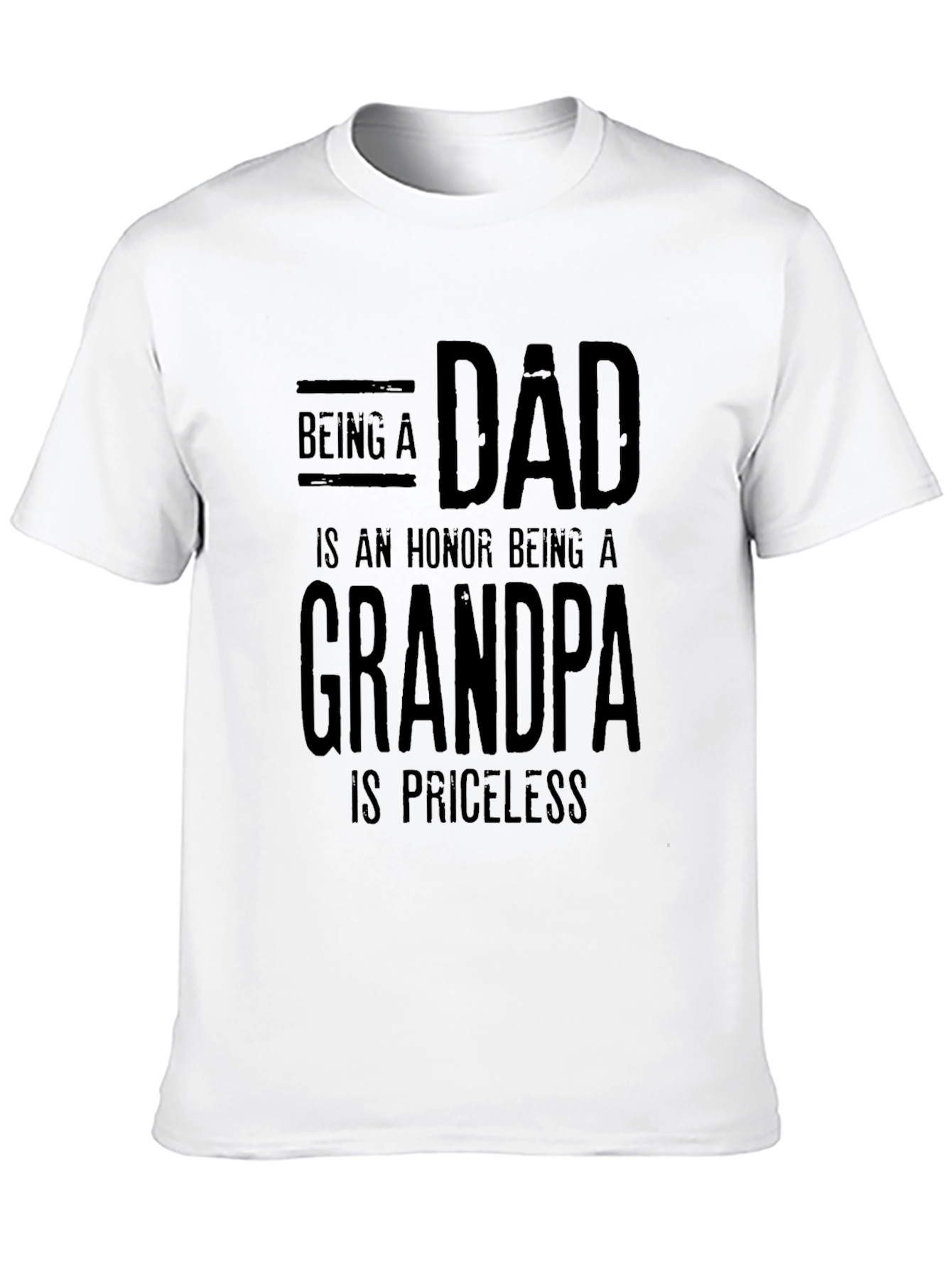 Black Dad & Grandpa Priceless Black T-Shirt view 10