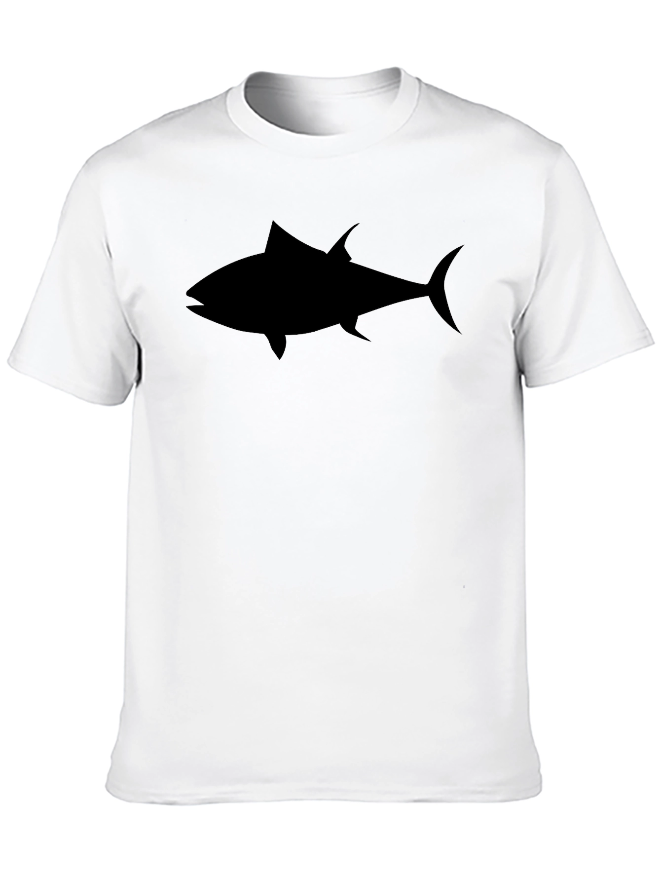 Black Men's Black Tuna Graphic Tee - Casual Style view 10