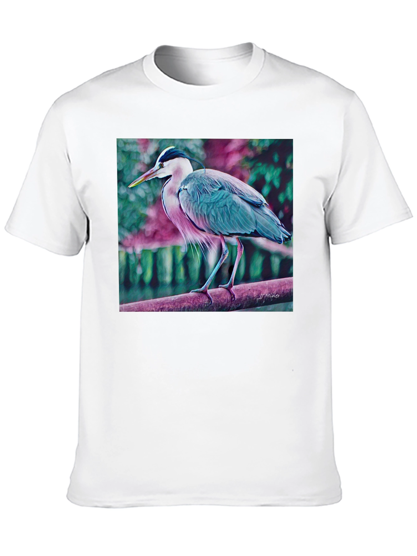 Black Heron Graphic T-Shirt - Nature Inspired Tee view 10