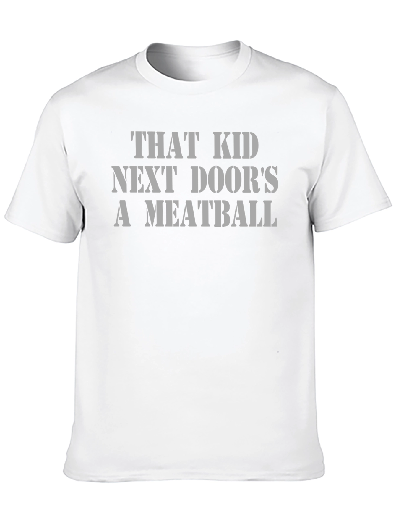 Black Funny That Kid Next Door's A Meatball Graphic Tee view 10