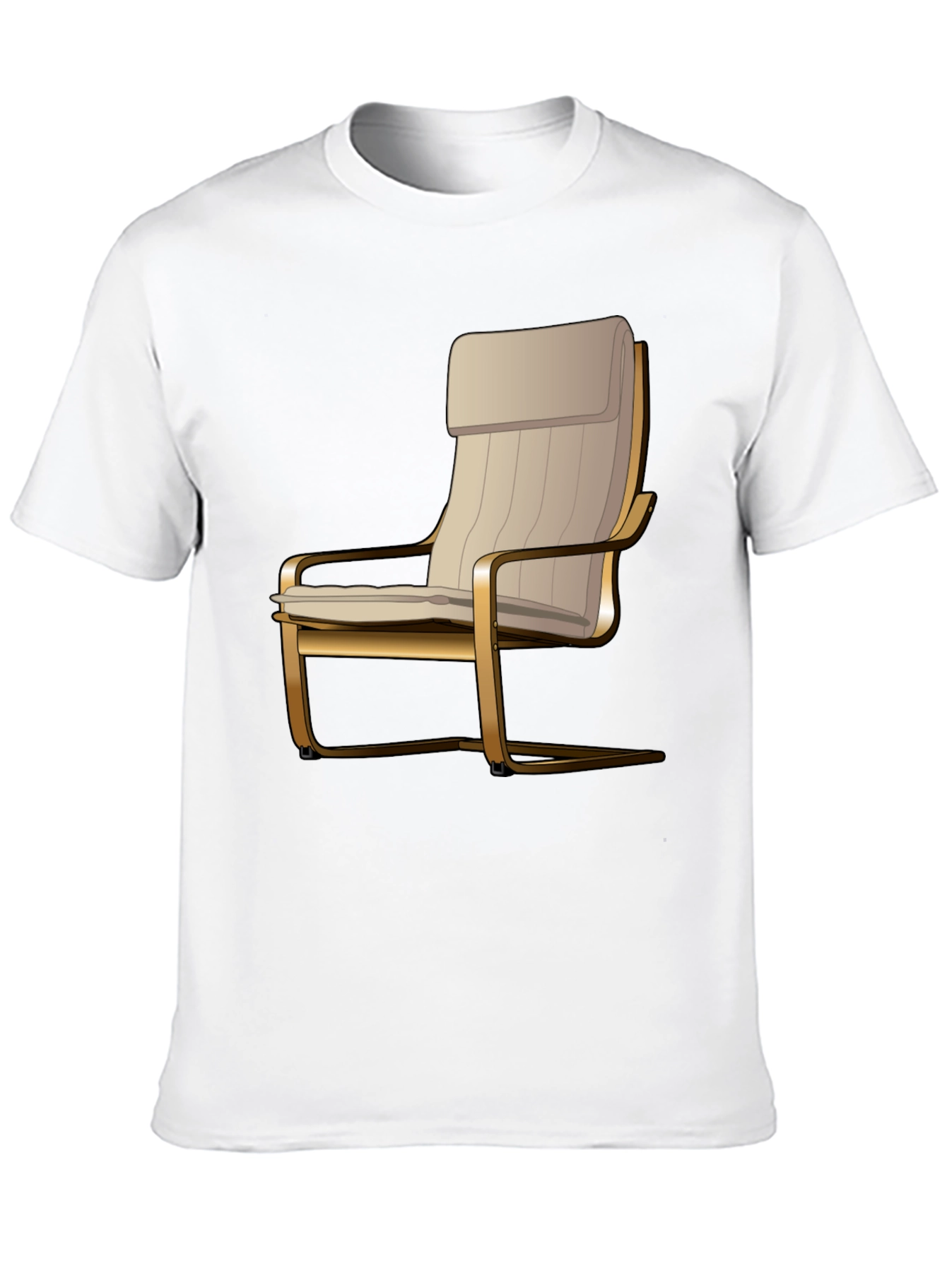 Black Modern Chair Graphic Tee - Stylish Comfort view 10