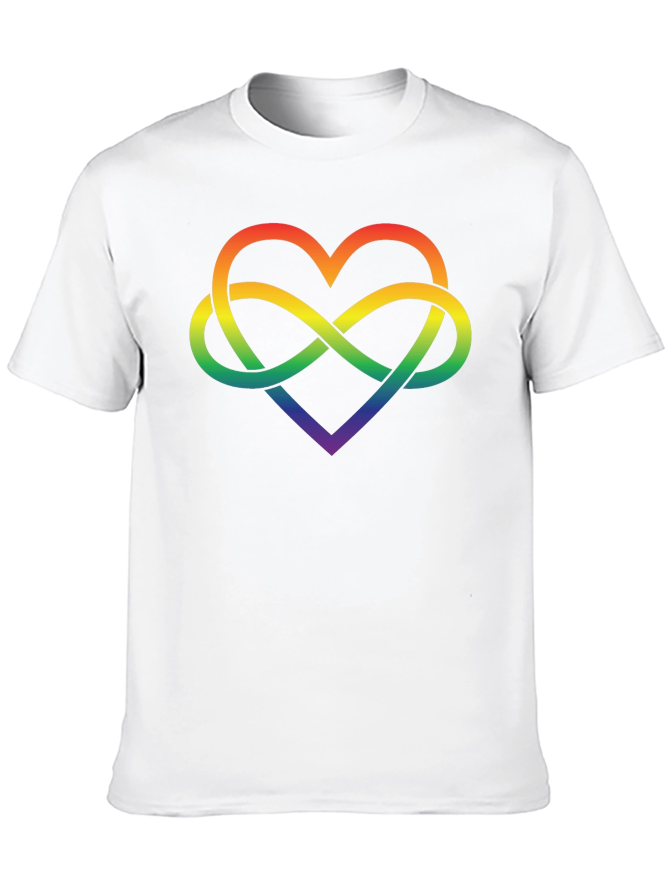 Black Rainbow Infinity Heart Graphic Tee view 10