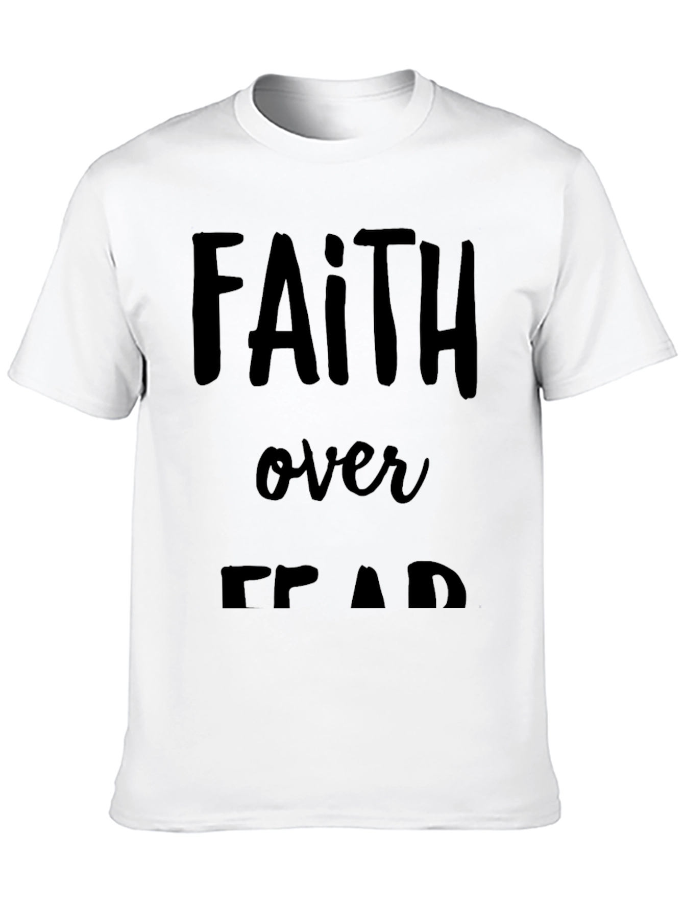 Black Faith Over Fear Graphic Tee - Black T-Shirt view 10
