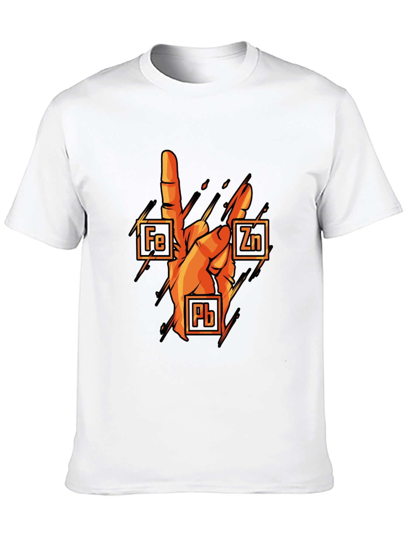 Black Rock On Chemistry T-Shirt: Iron, Zinc, Lead view 10