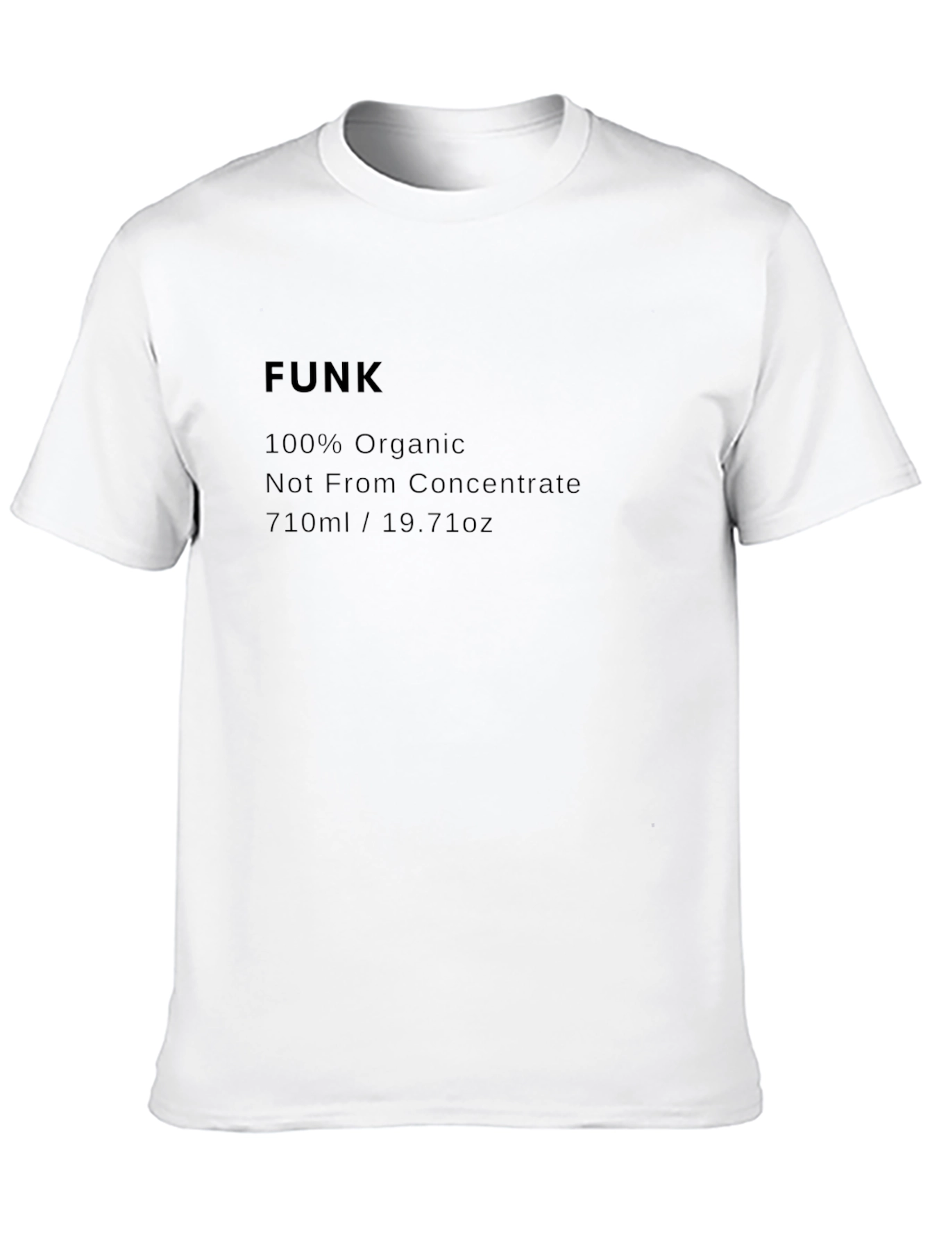 Black FUNK Organic Tee - 100% Organic & Not From Concentrate view 10
