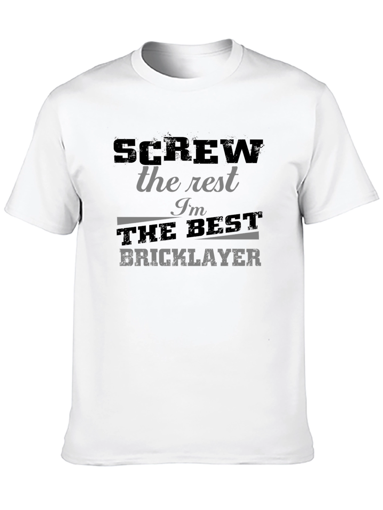 Black Screw the Rest Bricklayer T-Shirt view 10