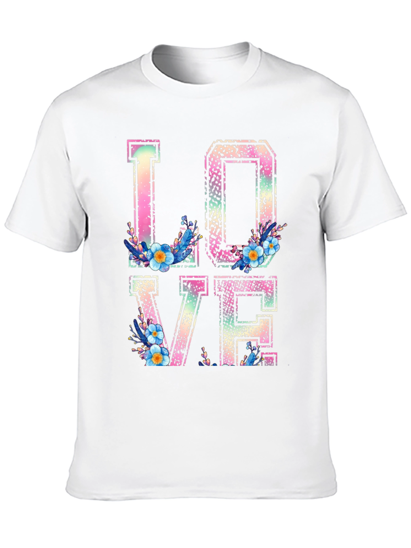 Black Floral LOVE Graphic T-Shirt - Trendy Casual Wear view 10